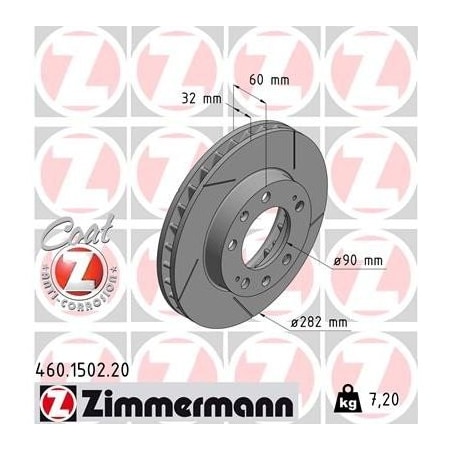 Zimmermann Brake Disc - Standard/Coated, 460150220 460150220